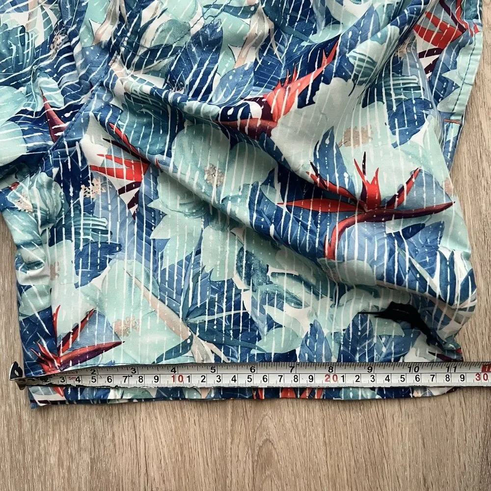 Tommy Bahama Swim Trunks Mens Small Blue Relax Tropical Floral Board Shorts 6